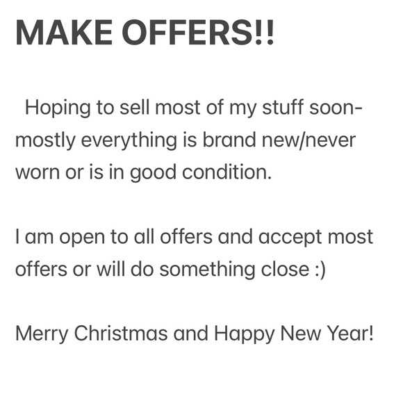 If you have an offer, don’t hesitate! I am flexible with all offers. - Picture 1 of 1